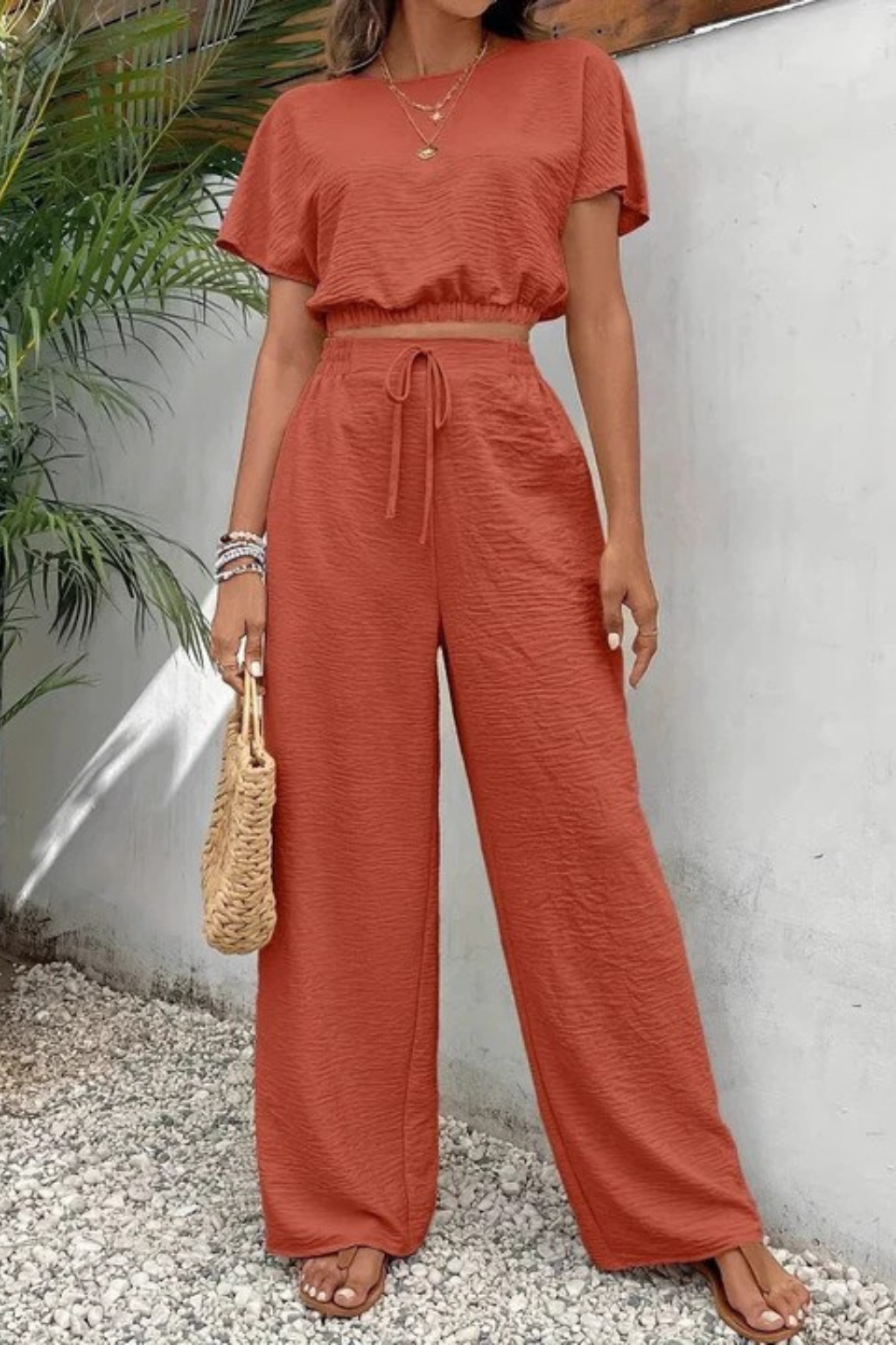 Isadora | Casual Textured Two Piece Going Out Set