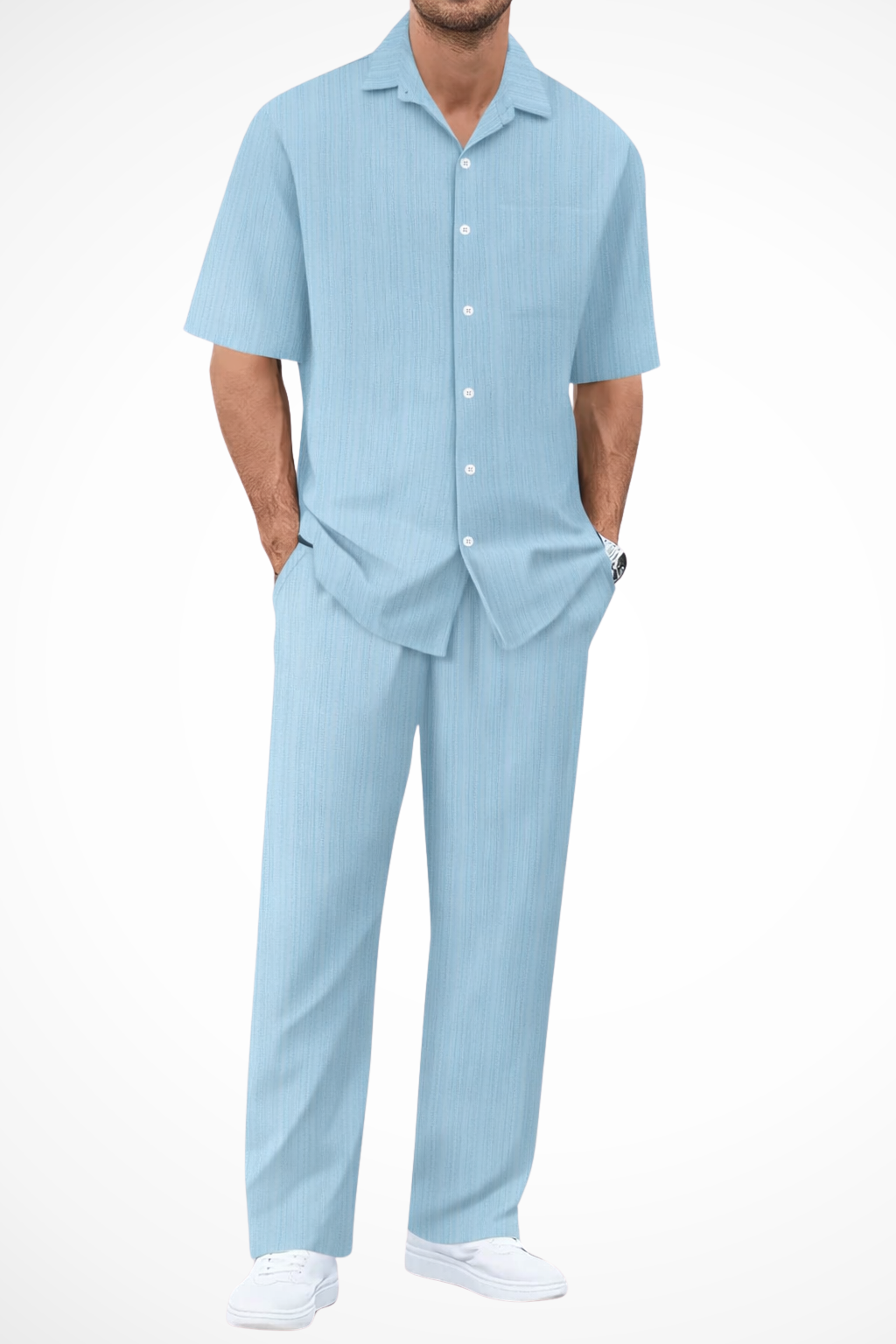 Nathaniel | Men's Essential Textured Two Piece Set