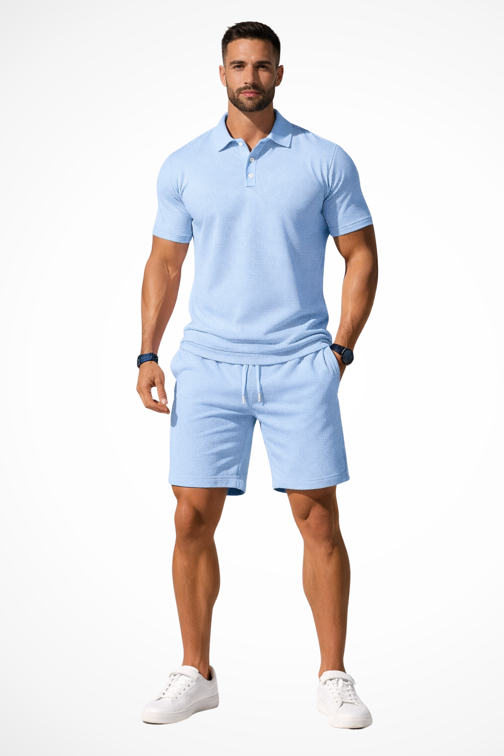 Marcus | Men's Essential Textured Two Piece Set