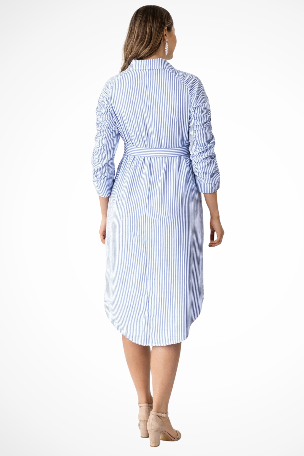 Rowella | Elegant Striped Shirt Dress