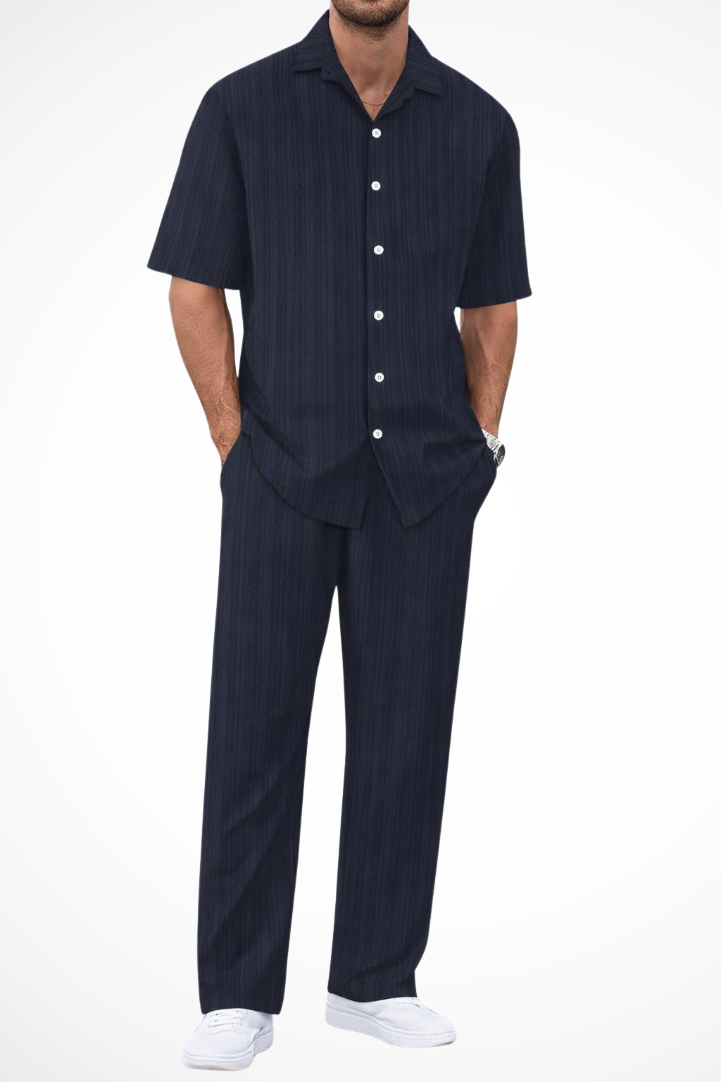 Nathaniel | Men's Essential Textured Two Piece Set