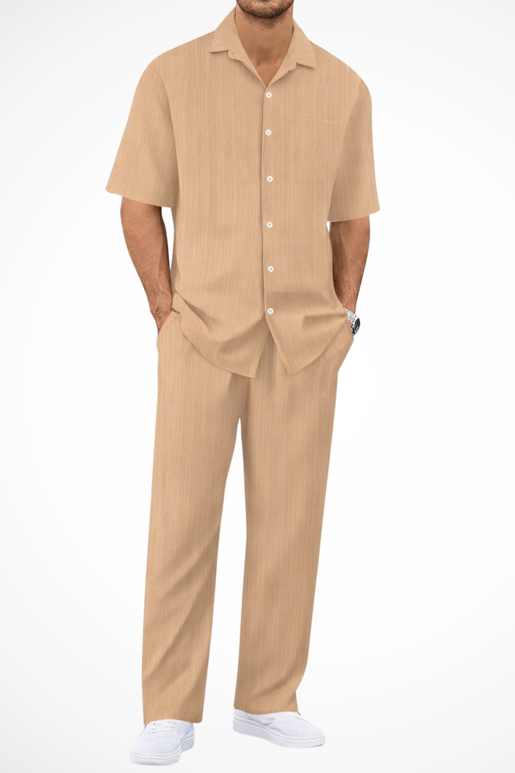 Nathaniel | Men's Essential Textured Two Piece Set
