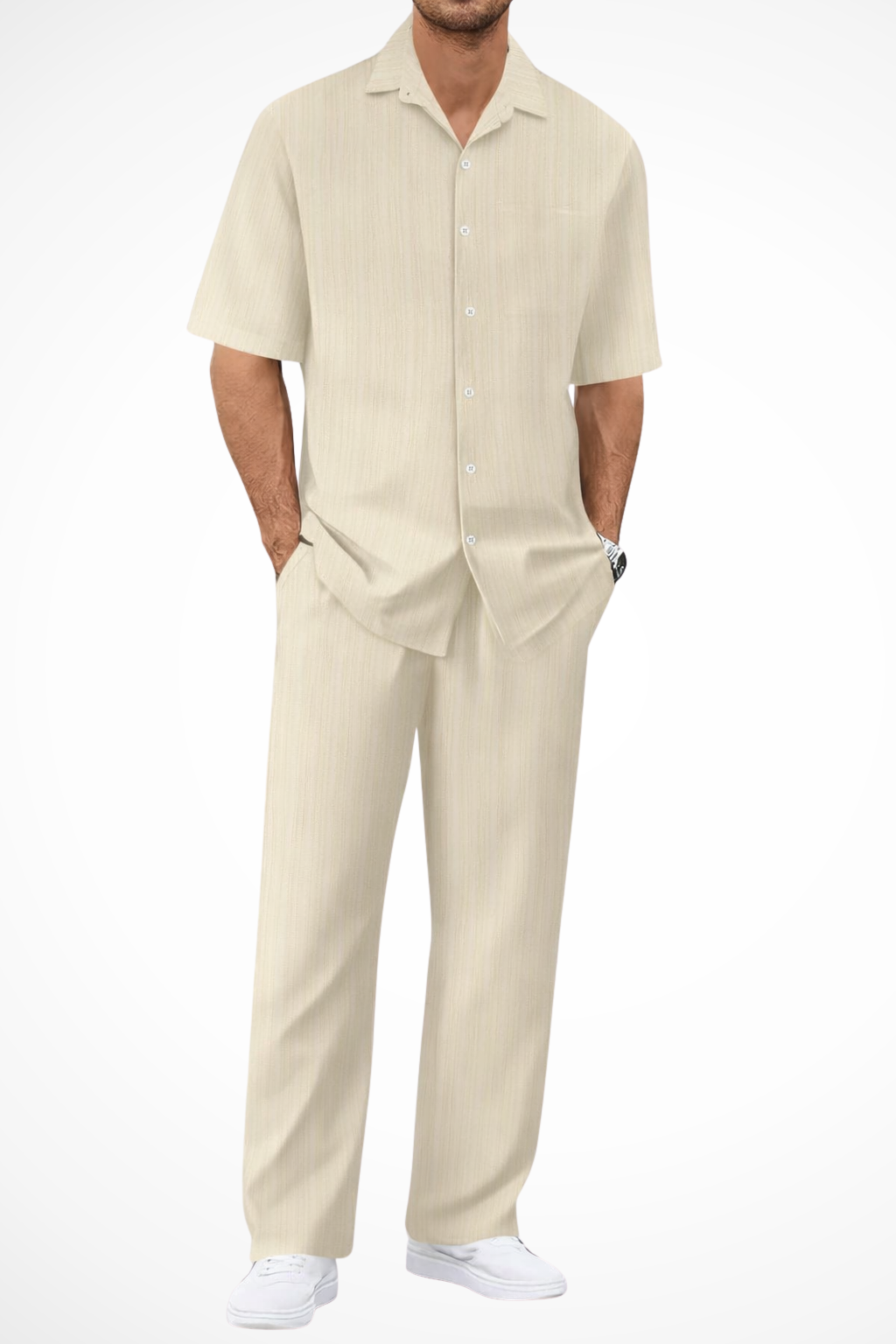 Nathaniel | Men's Essential Textured Two Piece Set