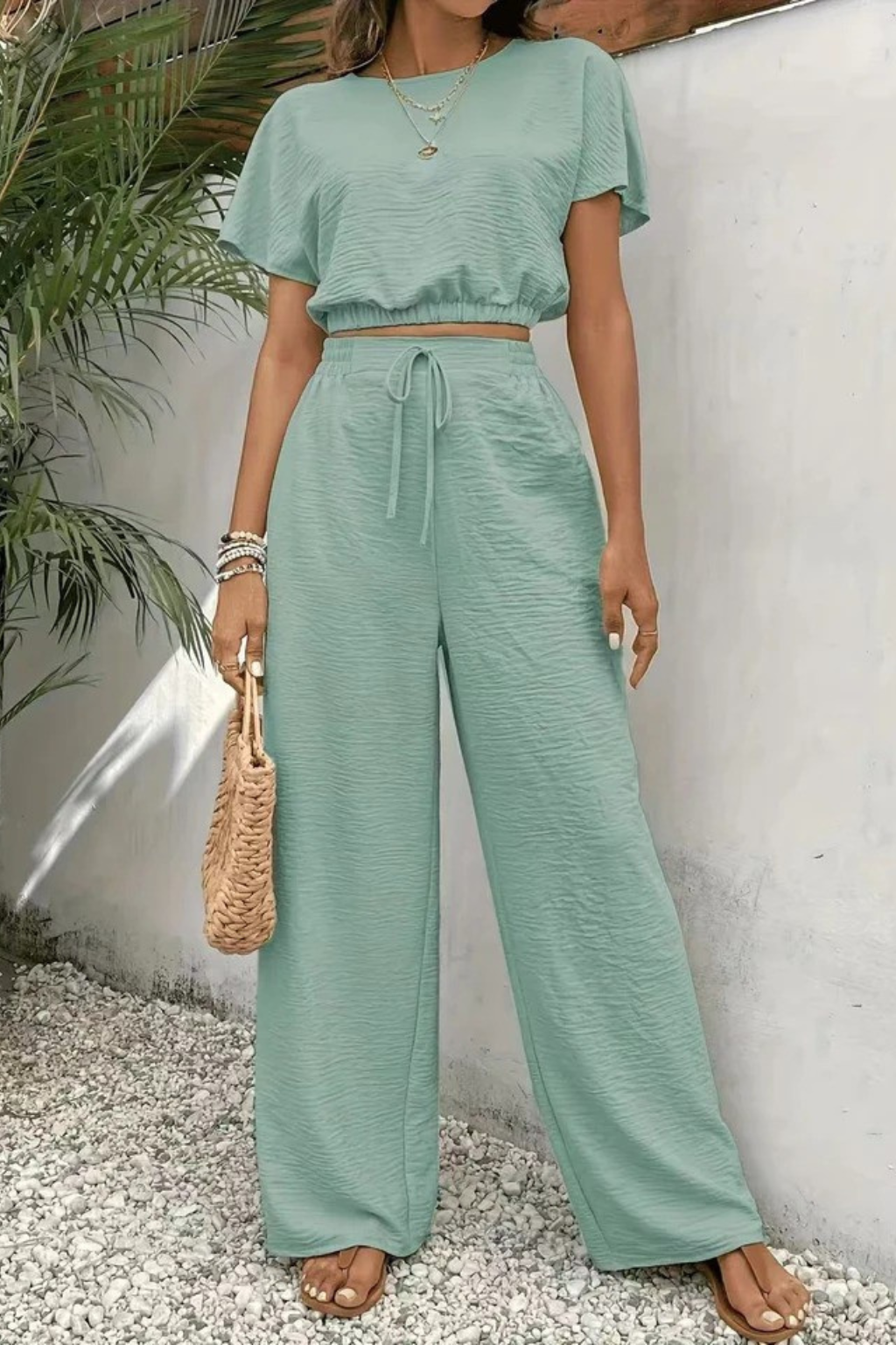 Isadora | Casual Textured Two Piece Going Out Set