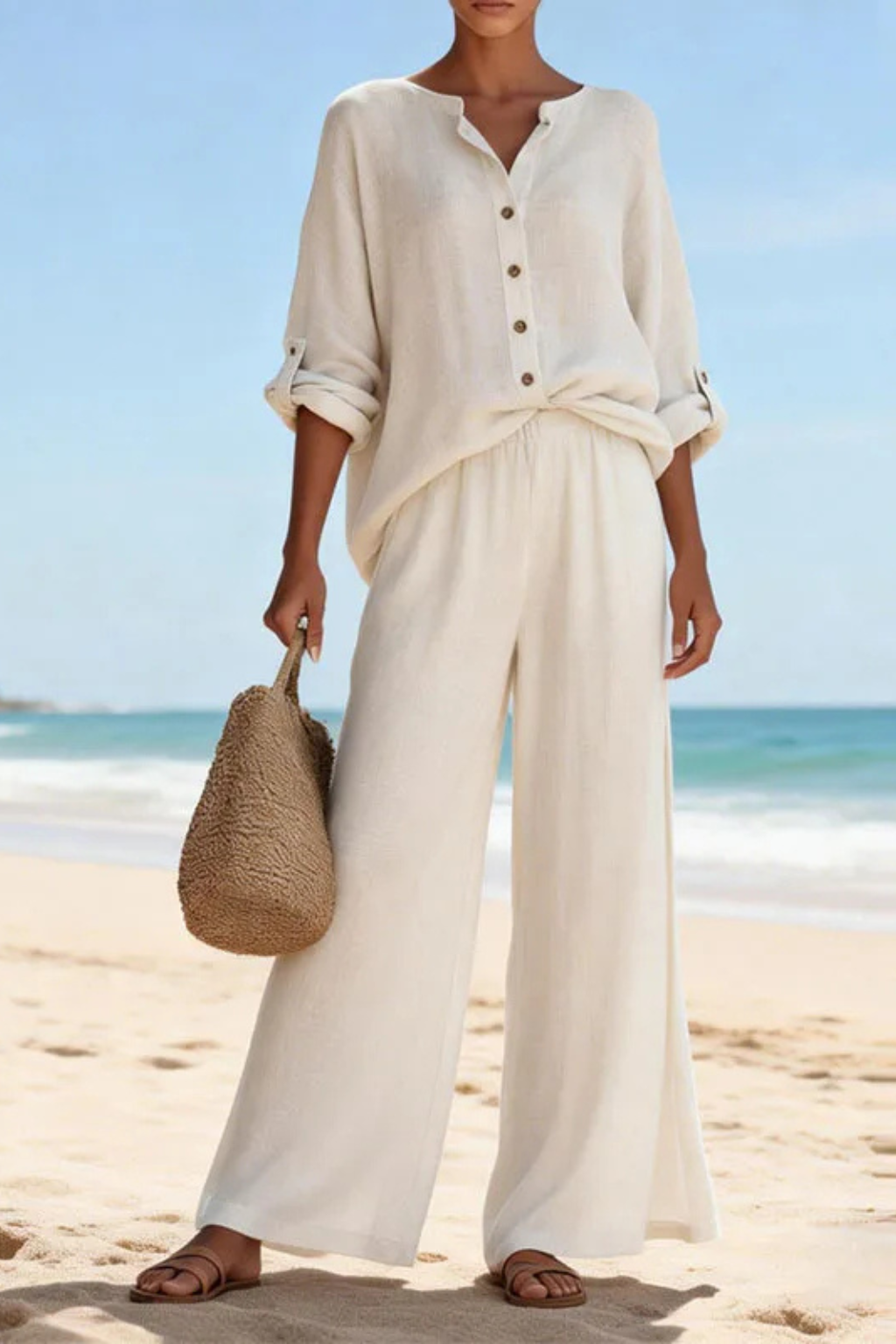 Celeste | Effortless Button Front Going Out Set