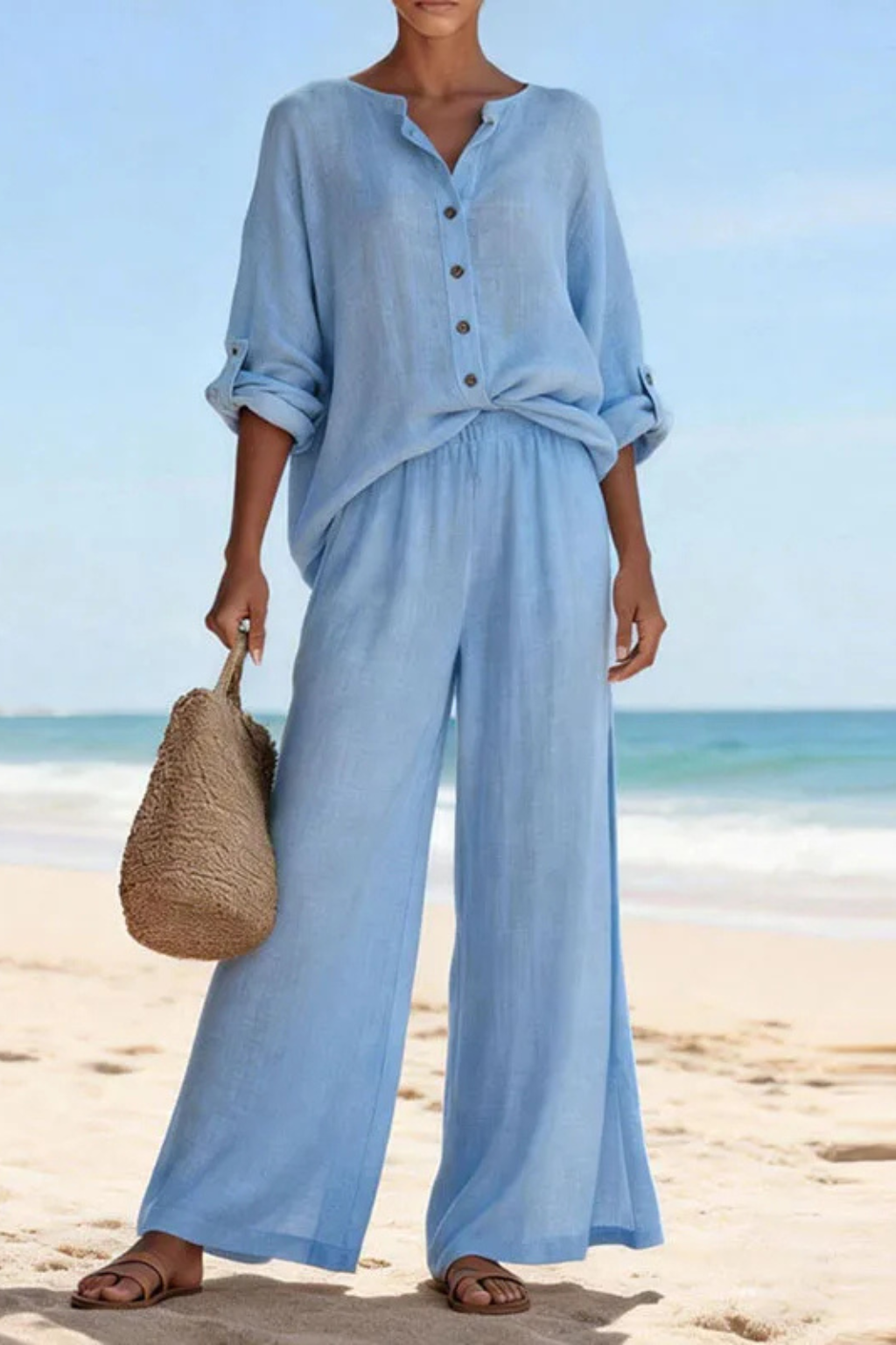 Celeste | Effortless Button Front Going Out Set