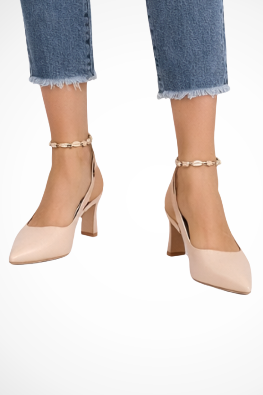 Rowella | Elegant Pointed Toe Slingback Kitten Heels