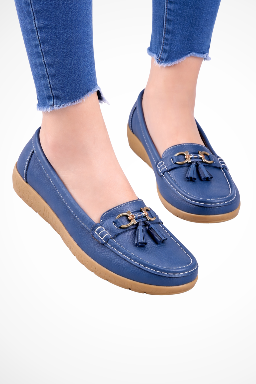 Cordelia | Elegant Tassel Detail Penny Loafers