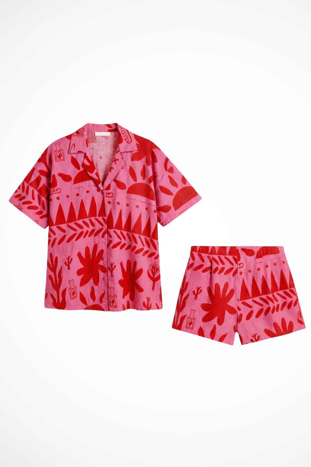 Rowella | Floral Camp Collar Two Piece Set