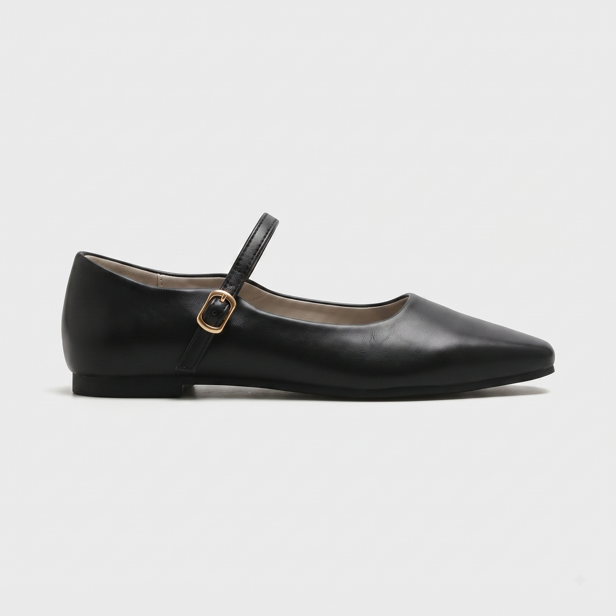 Women's Flats Square Toe Mary Jane Buckle Strap Low Heel