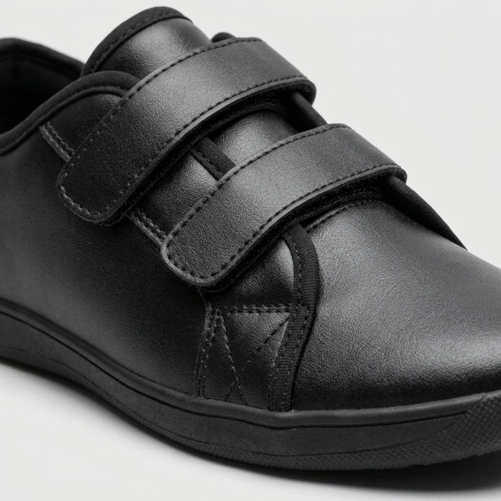 Men's Sneakers Low-Top Dual Velcro Strap Closure Round Toe
