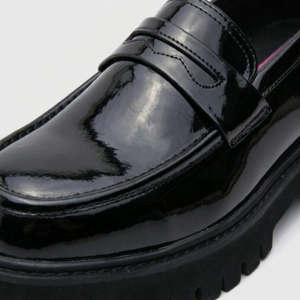 Men's Loafers Platform Black Height-Increasing Slip-On Dress Shoes