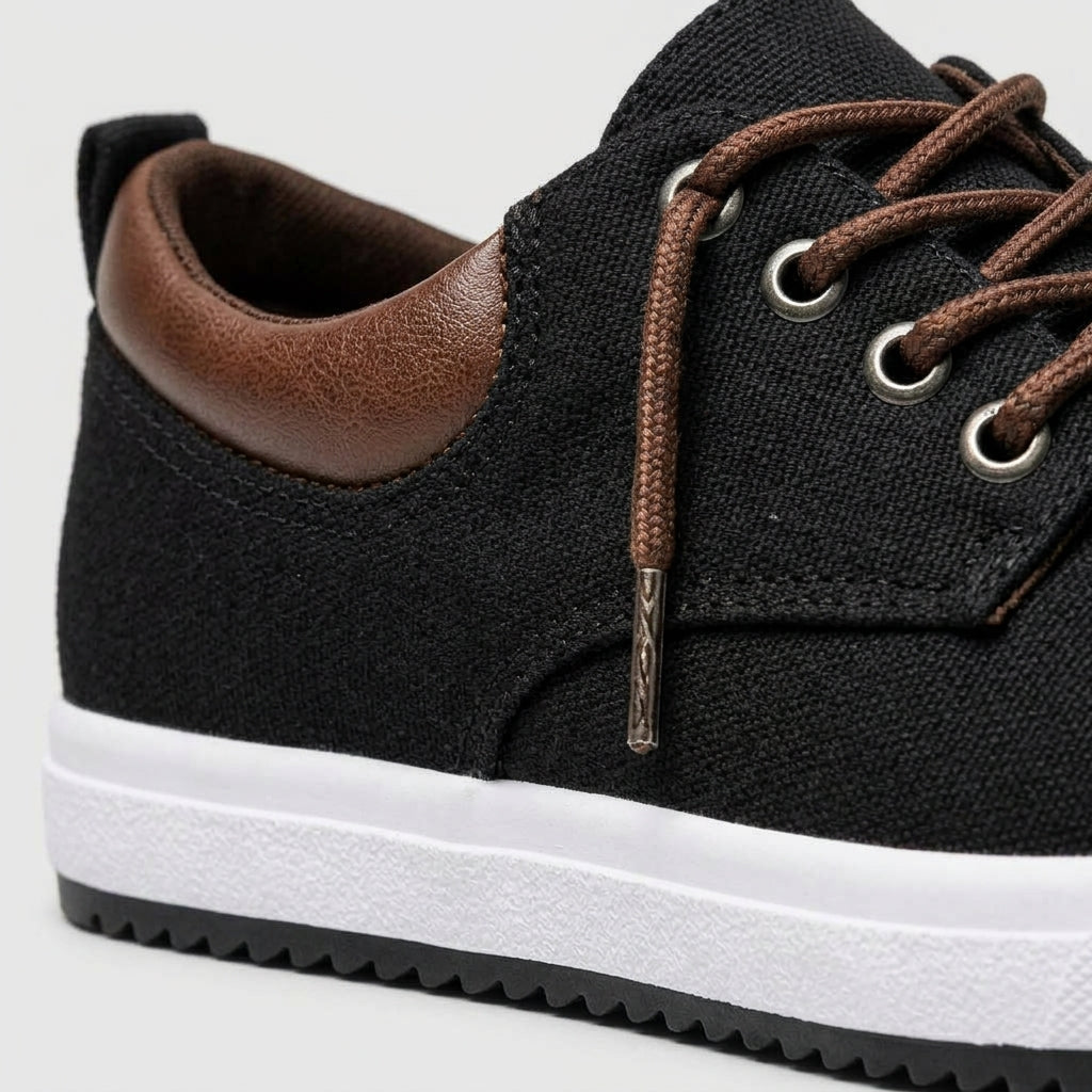 Men's Low-Top Sneakers - Suede - Lace-Up - Rubber Sole