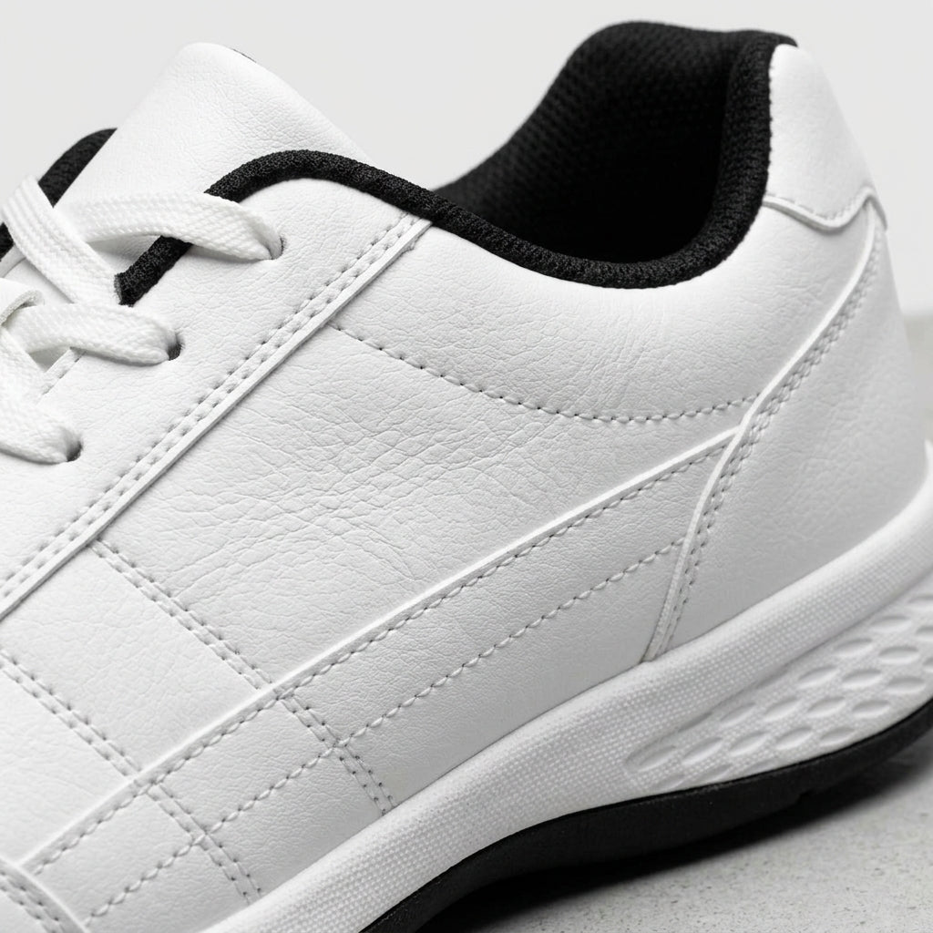 Men's Sneakers Low-Top Lace-Up Contrast Stripe Athletic