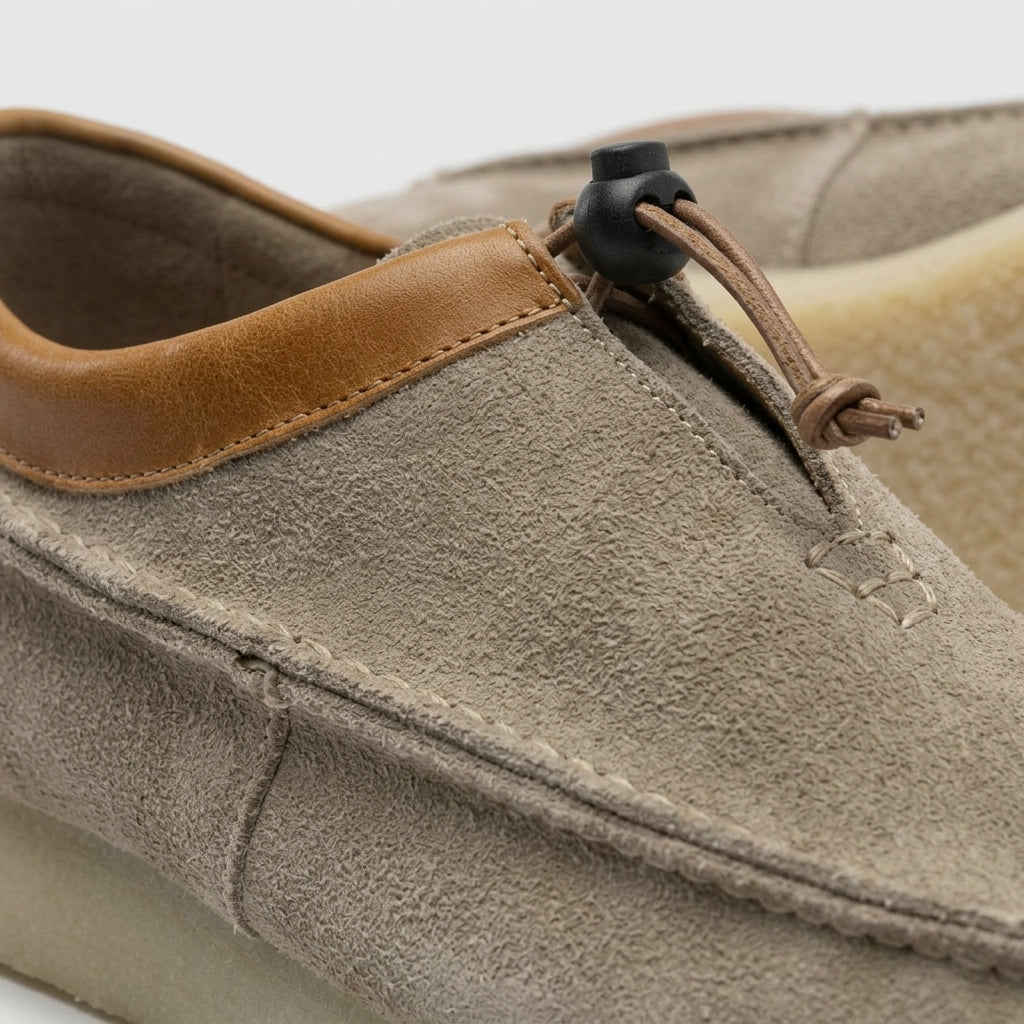 Men's Loafers Square Toe - Suede - Toggle Closure - Flat Sole