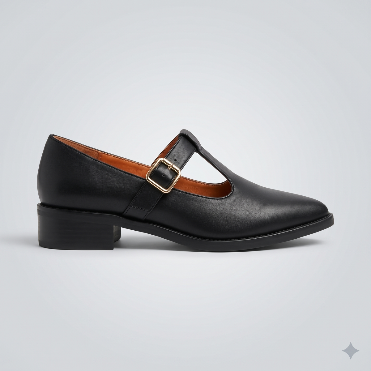 Women's Mary Jane Heels Pointed Toe Block Heel Buckle Strap