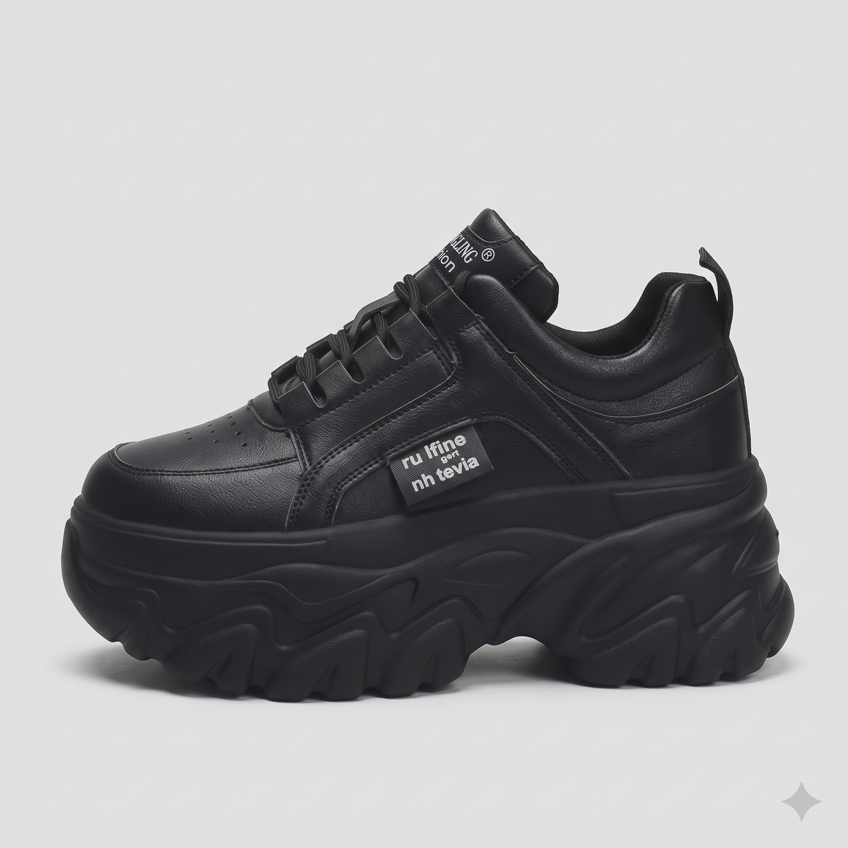 Women's Platform Sneakers Chunky Wave Sole Statement