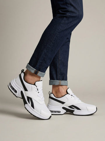 Women's Sneakers Lace-Up Low-Top Air-Cushion Sole Athletic Trainers