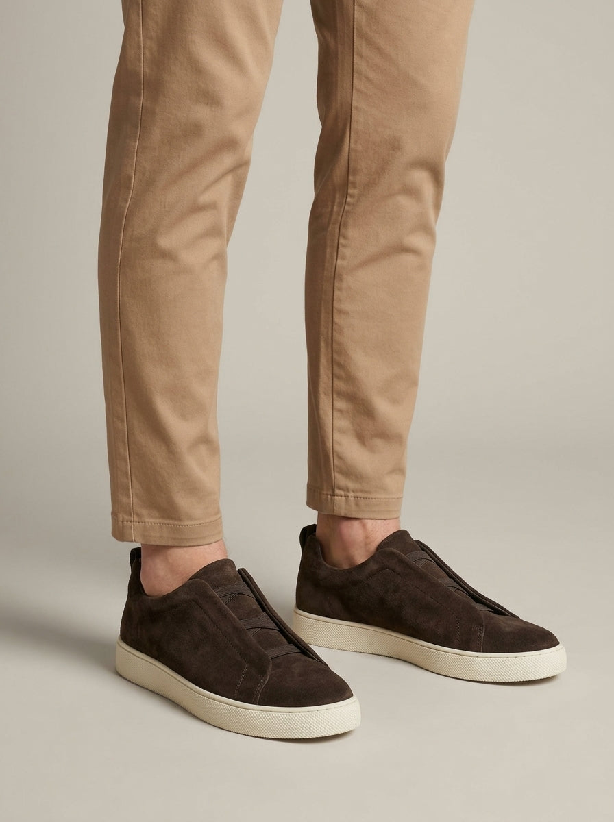 Men's Casual Sneakers Canvas Low-Top Lace-Up