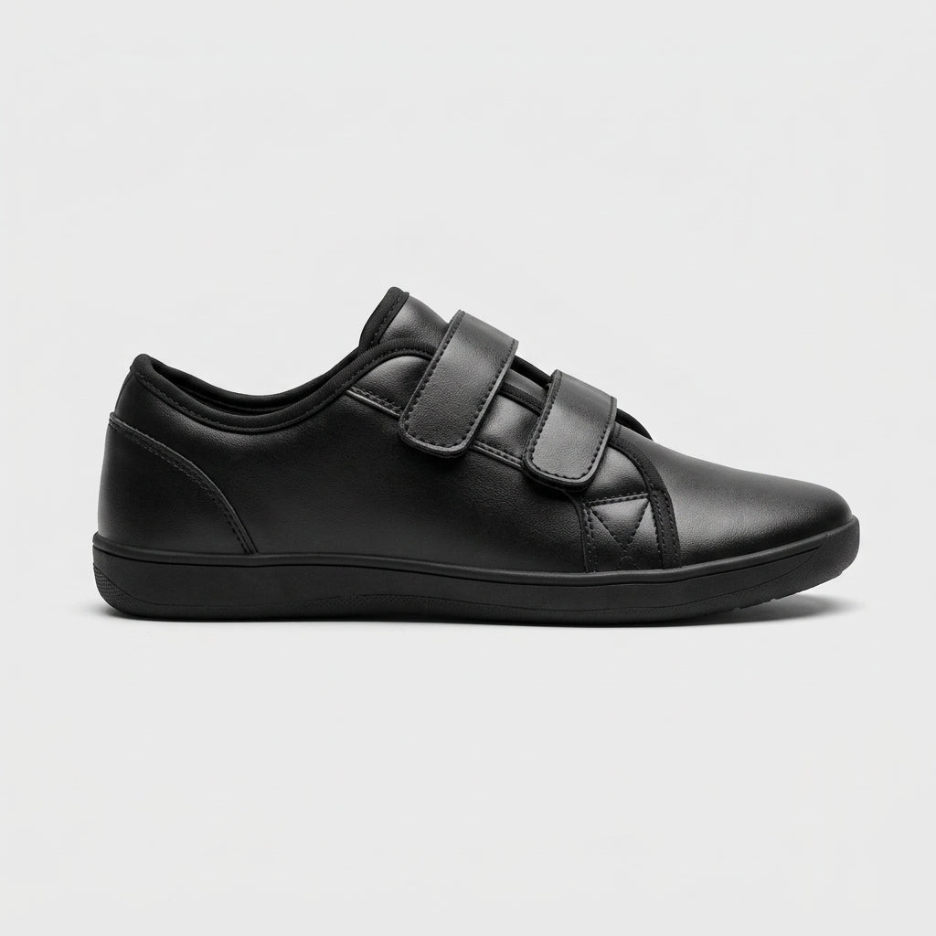 Men's Sneakers Low-Top Dual Velcro Strap Closure Round Toe