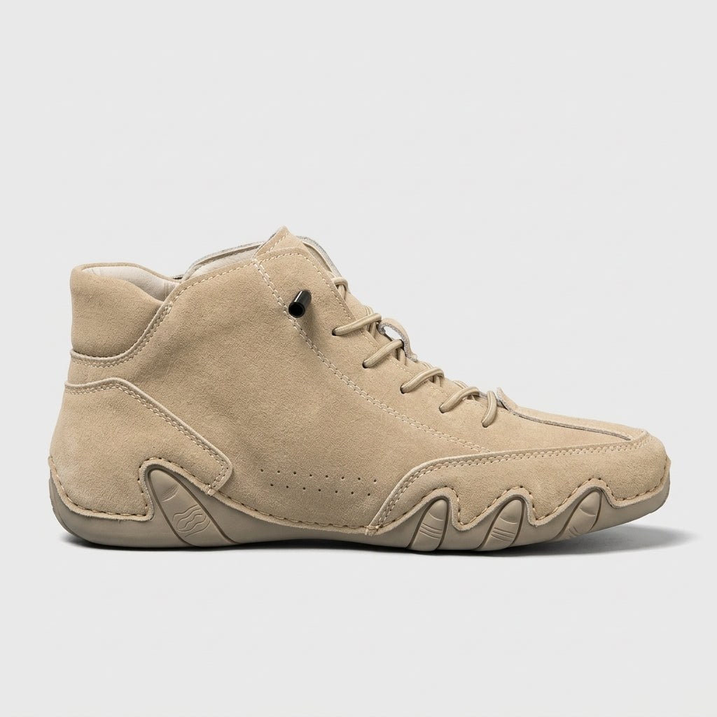 Men's High Tops Wave Sole Lace-Up Ankle Strap Basketball Shoes