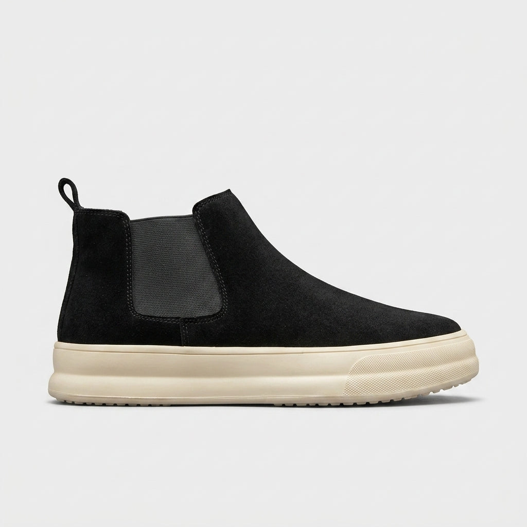 Men's Sneakers Chelsea Slip-On Platform Sole Suede Ankle Boot
