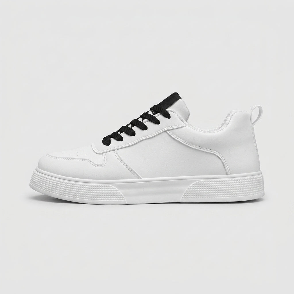 Men's Sneakers Low-Top Lace-Up Platform Sole Perforated Toe
