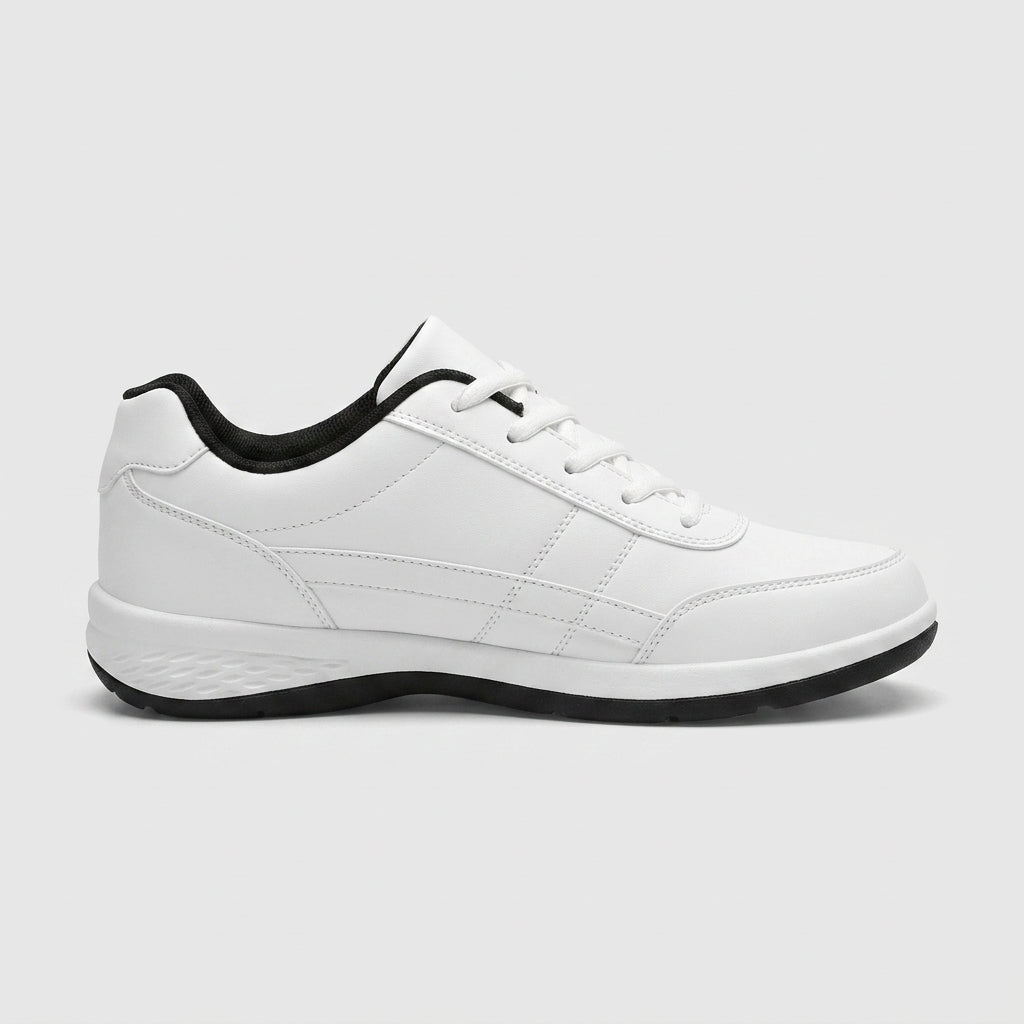 Men's Sneakers Low-Top Lace-Up Contrast Stripe Athletic