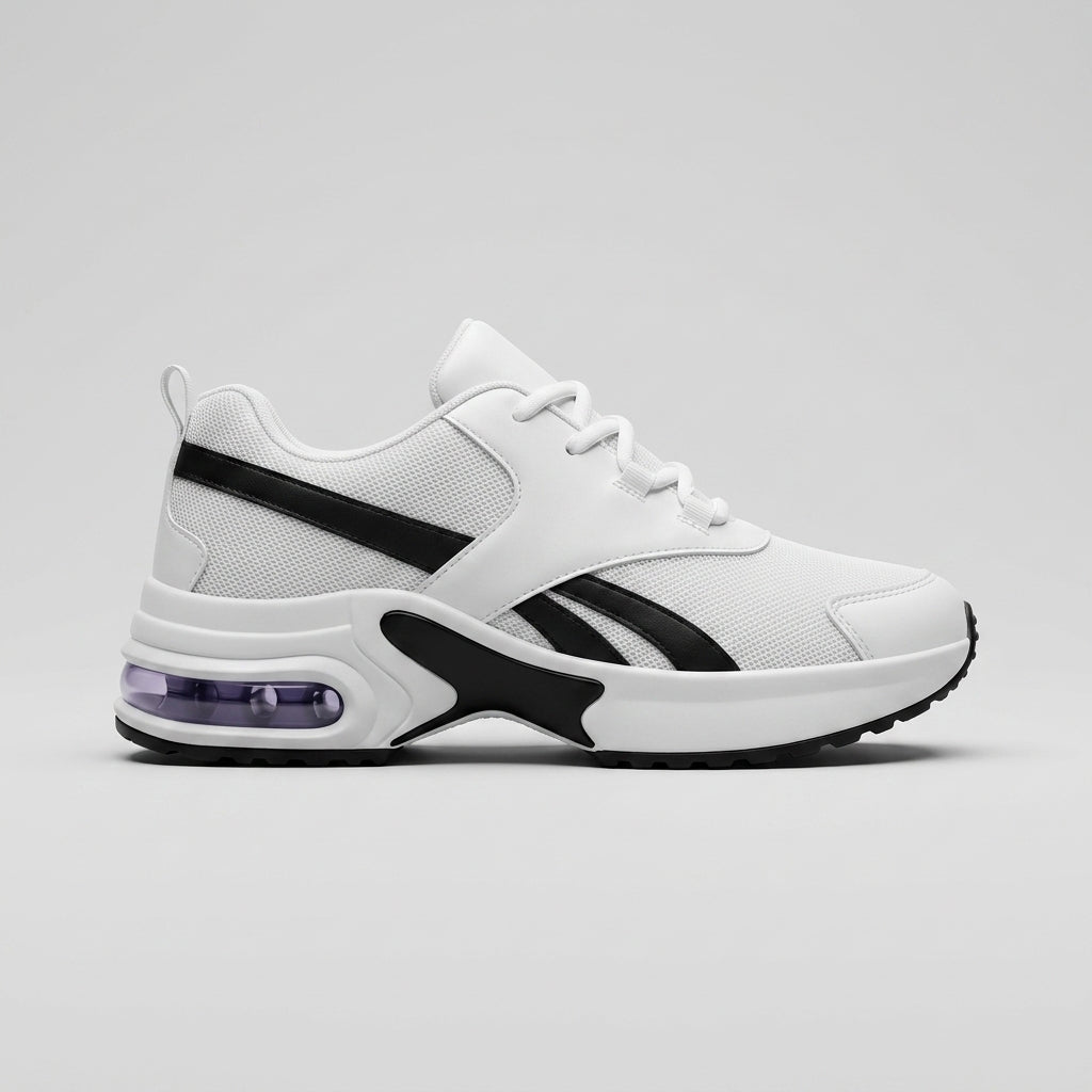 Women's Sneakers Lace-Up Low-Top Air-Cushion Sole Athletic Trainers