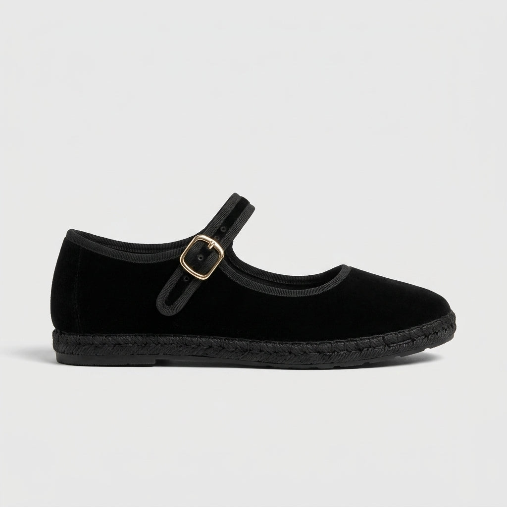 Women's Mary Jane Flats Round Toe - Adjustable Buckle Strap