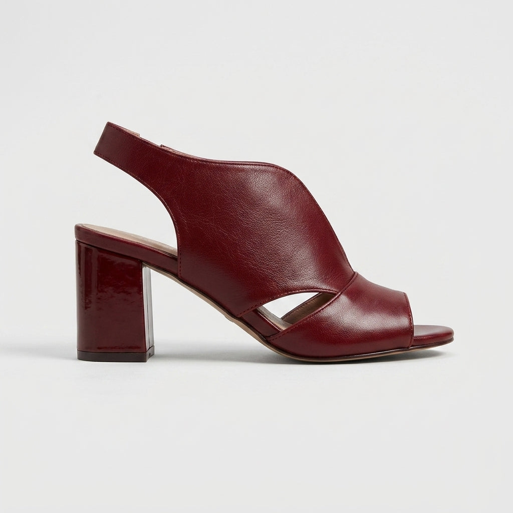Women's Slingback Sandals Block Heel Open-Toe Wide Upper