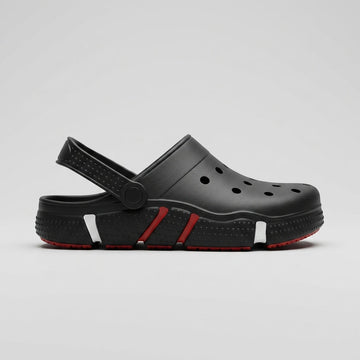 Men's Clogs Perforated Slip-On Adjustable Heel Strap Textured Sole