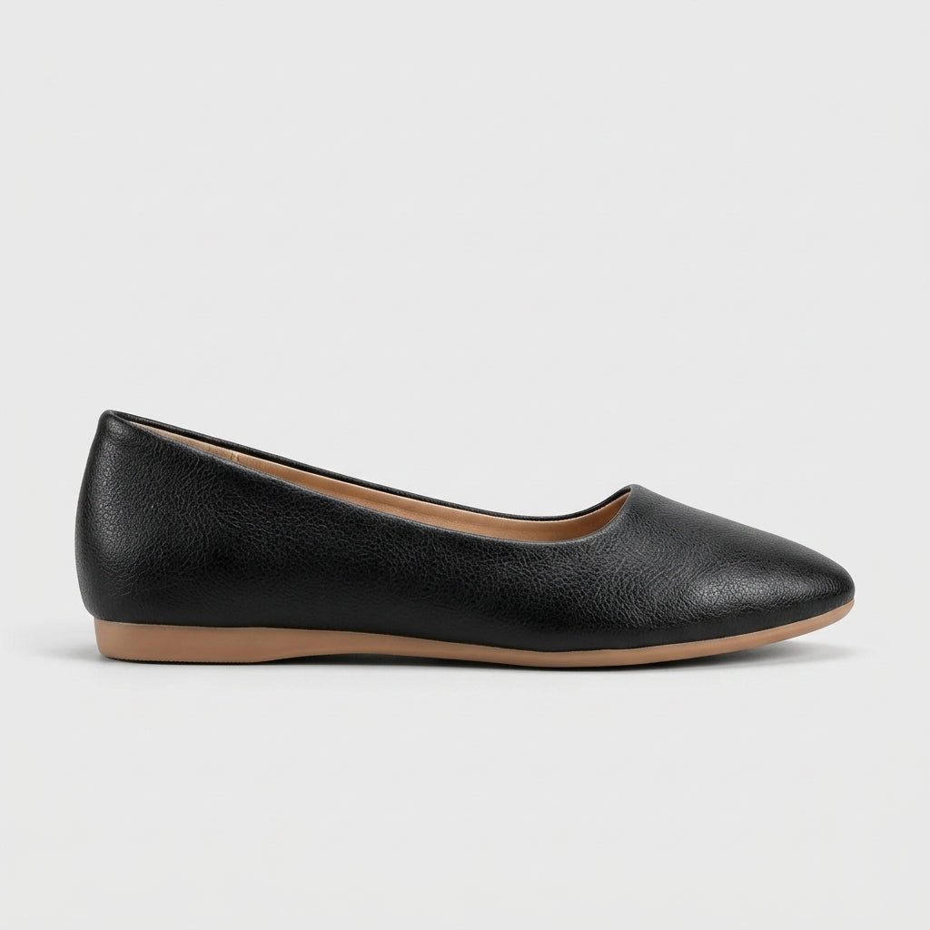 Women's Ballet Flats Pointed Toe Slip-On Synthetic Leather