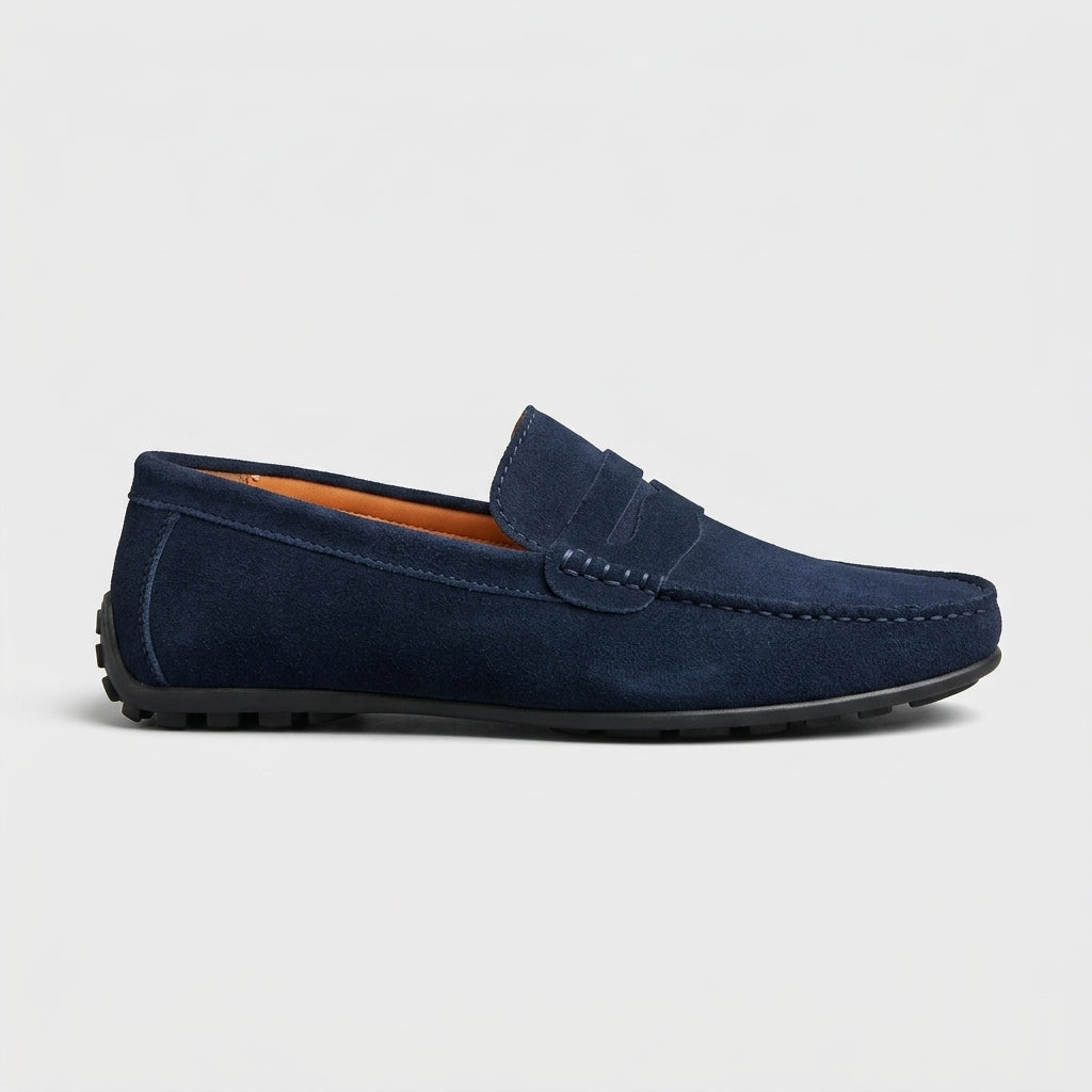 Men's Penny Loafers Suede Slip-On Driving Moccasins