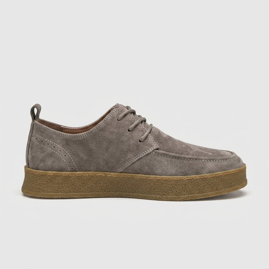 Men's Suede Lace-Up Crepe Sole Casual Shoes