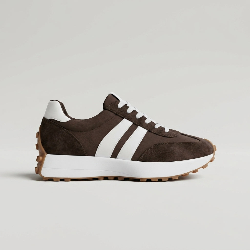 Women's Sneakers Lace-Up Platform Sole Contrast Stripe