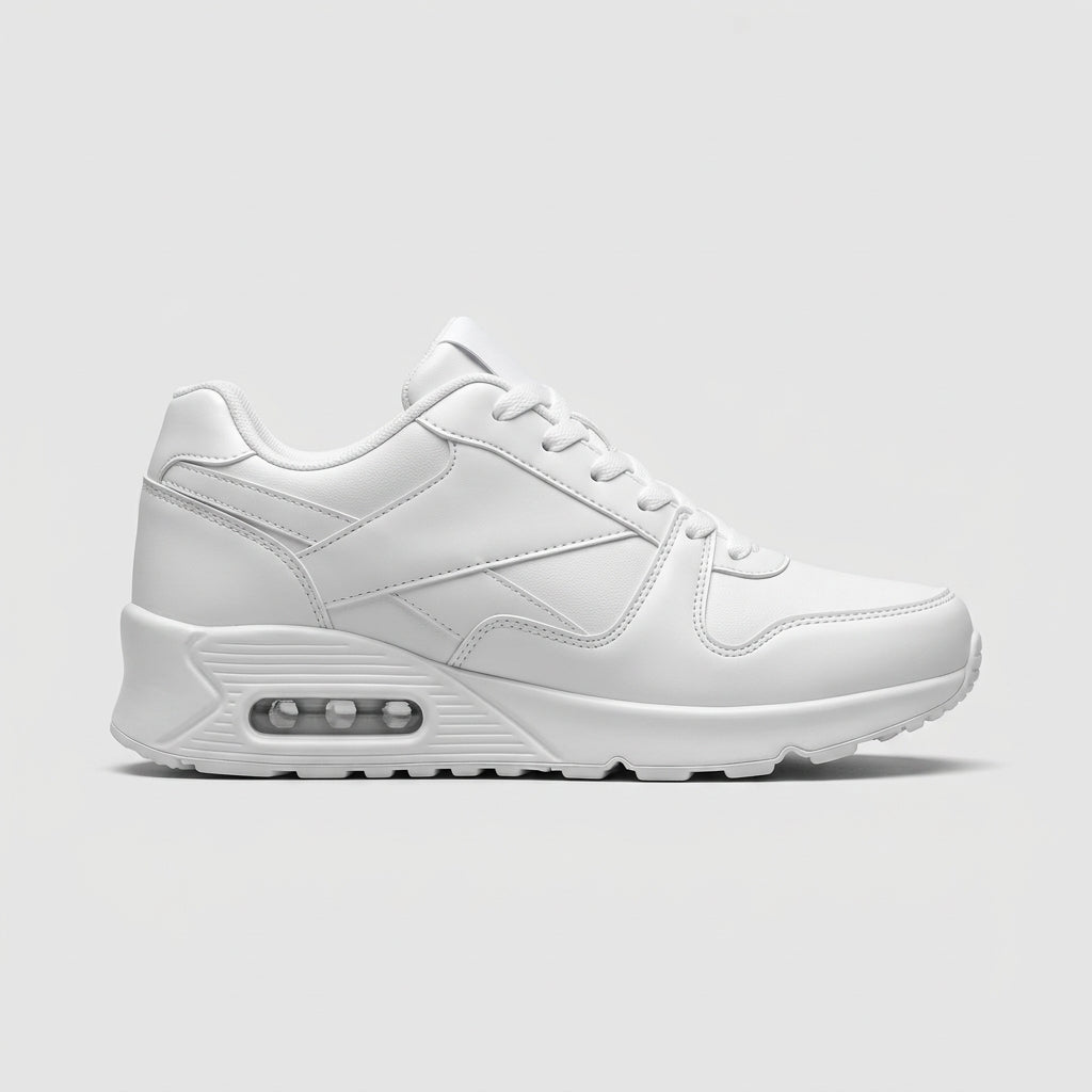 Women's Sneakers Air Cushion Lace-Up Low-Top Perforated Panels