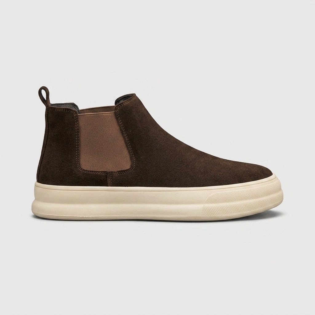 Men's Sneakers Chelsea Slip-On Platform Sole Suede Ankle Boot
