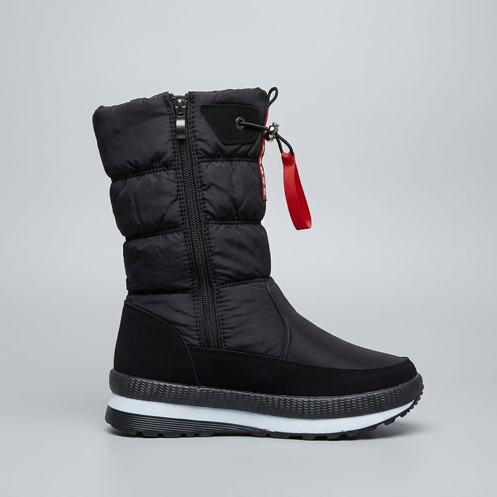 Women's Mid-Calf Boots Quilted Puffer Side-Zip Platform