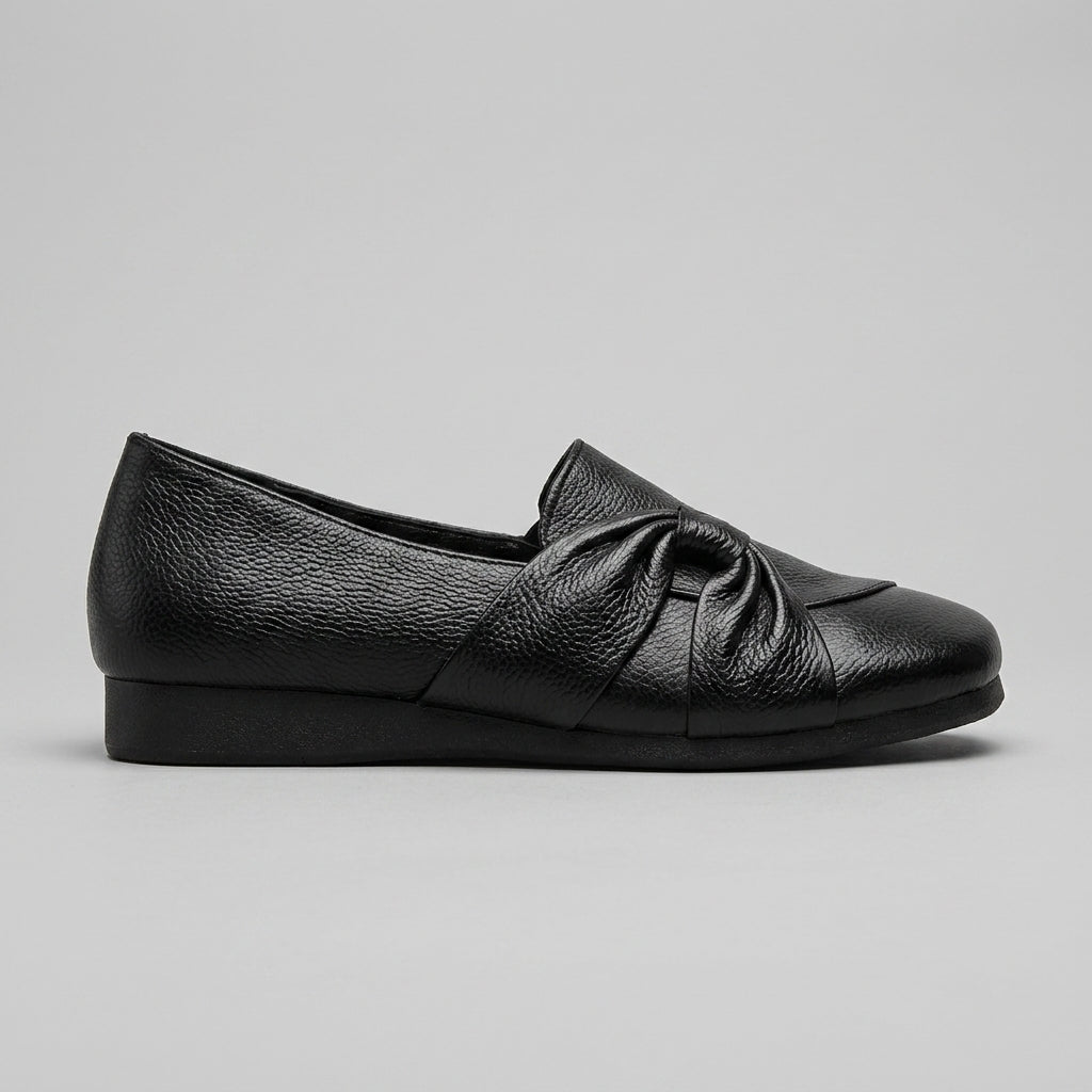 Women's Flats Round Toe Knotted Detail Slip-On