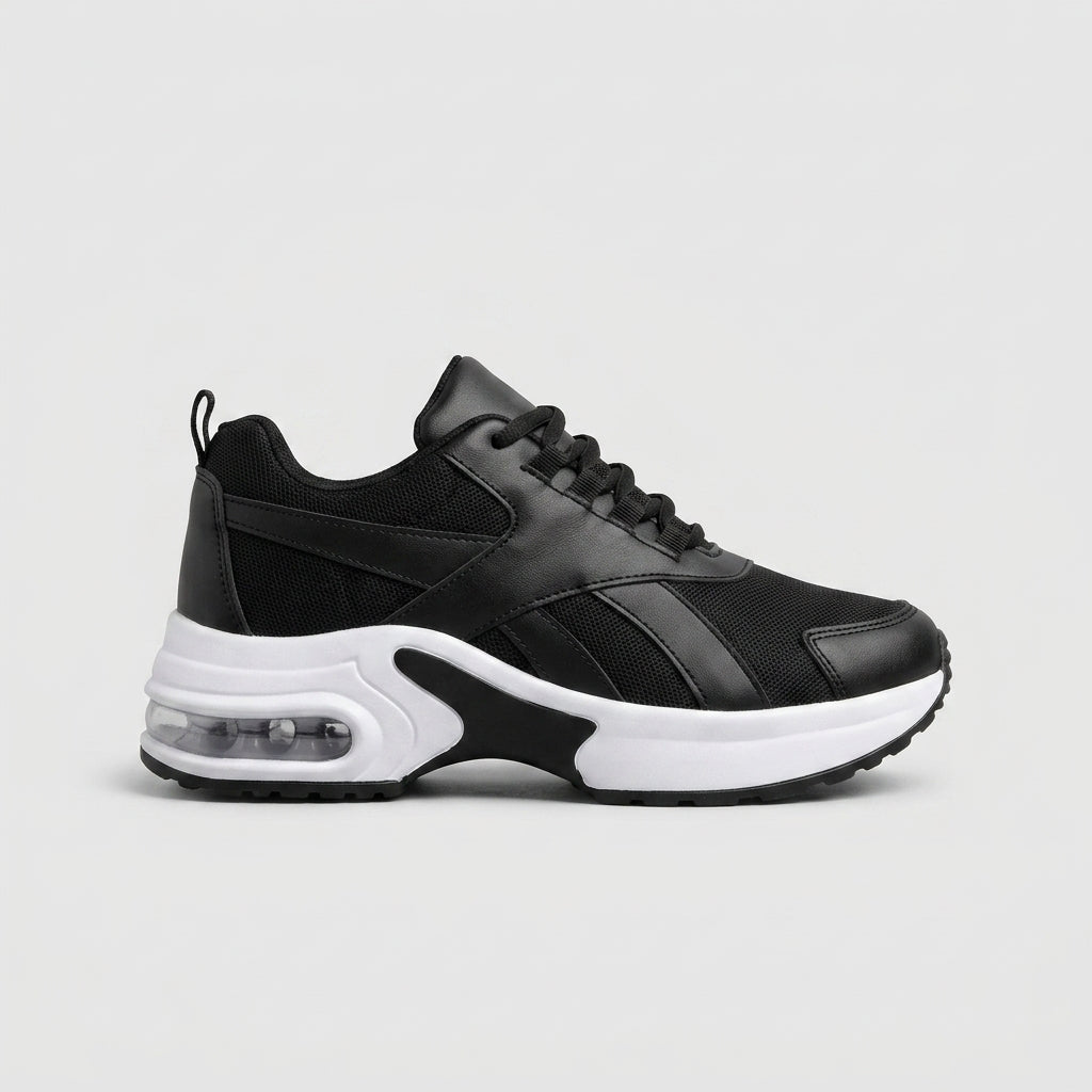 Women's Sneakers Lace-Up Low-Top Air-Cushion Sole Athletic Trainers