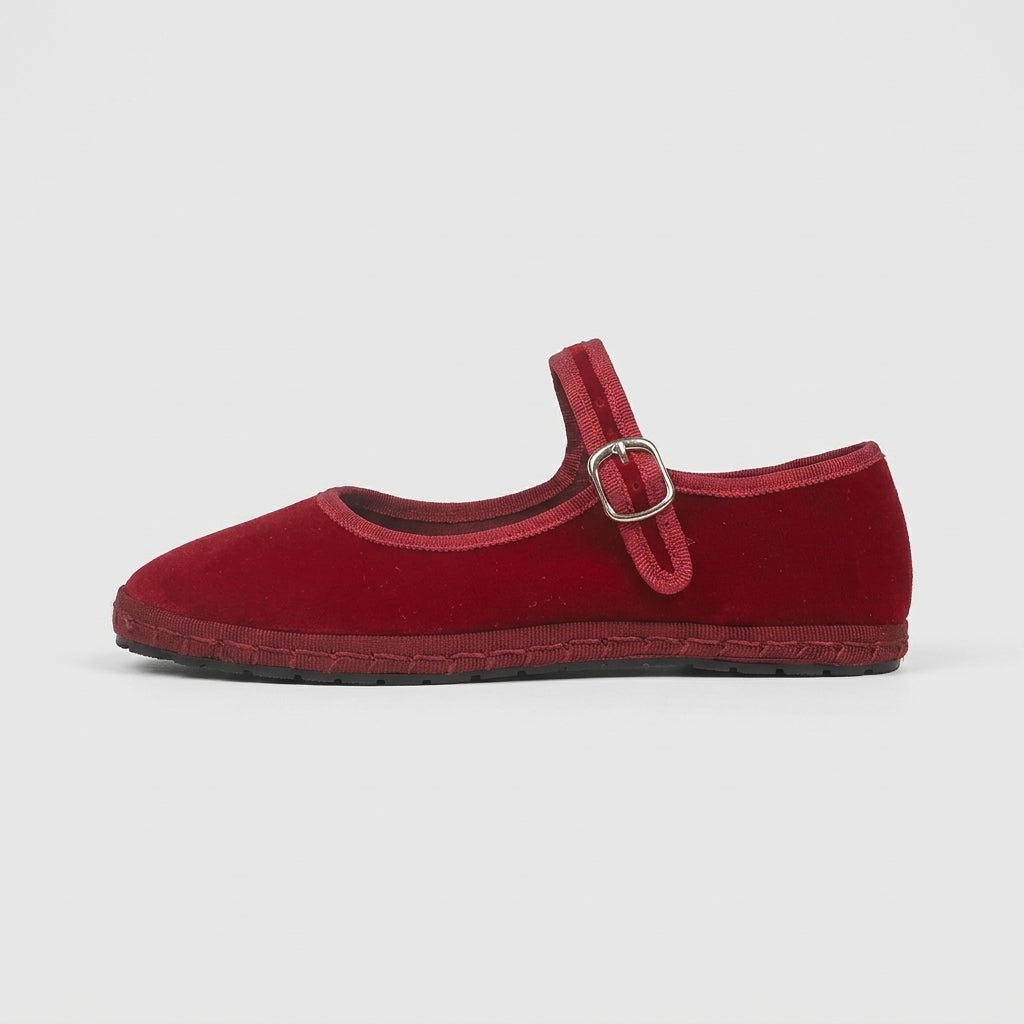 Women's Mary Jane Flats Round Toe - Adjustable Buckle Strap