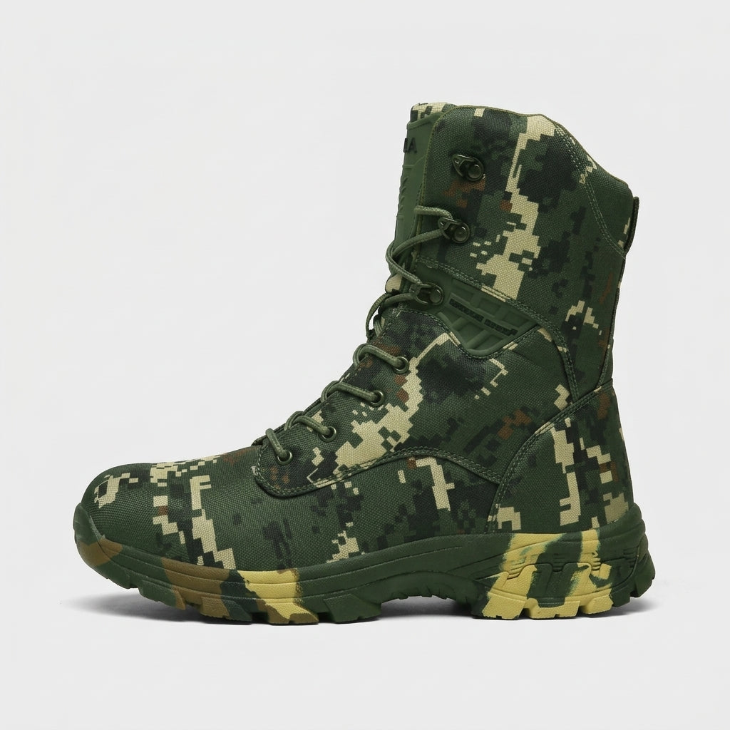 Men's Boots High-Top Zipper Desert Training Hiking Mountaineering