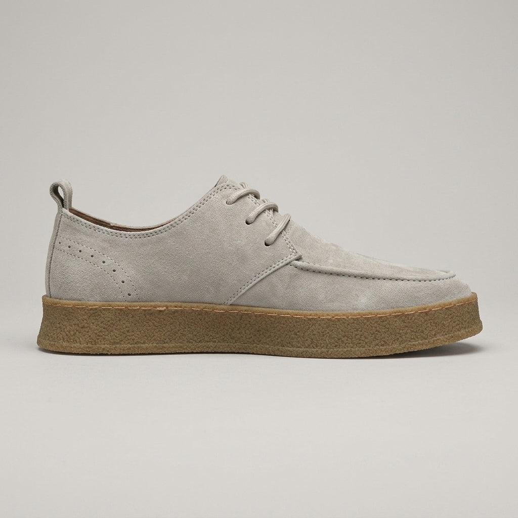 Men's Suede Lace-Up Crepe Sole Casual Shoes