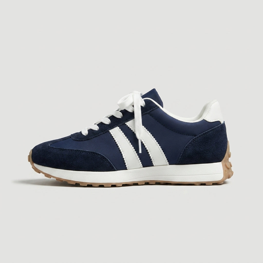 Women's Sneakers Lace-Up Platform Sole Contrast Stripe