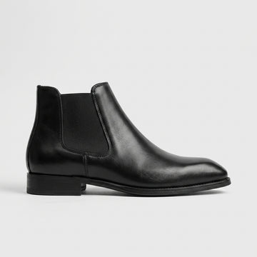 Men's Chelsea Boots with Elastic Side Gusset and Pointed Toe