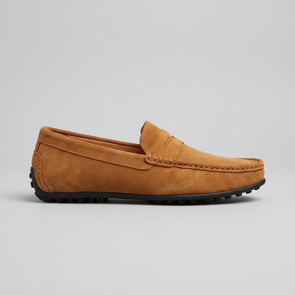 Men's Penny Loafers Suede Slip-On Driving Moccasins