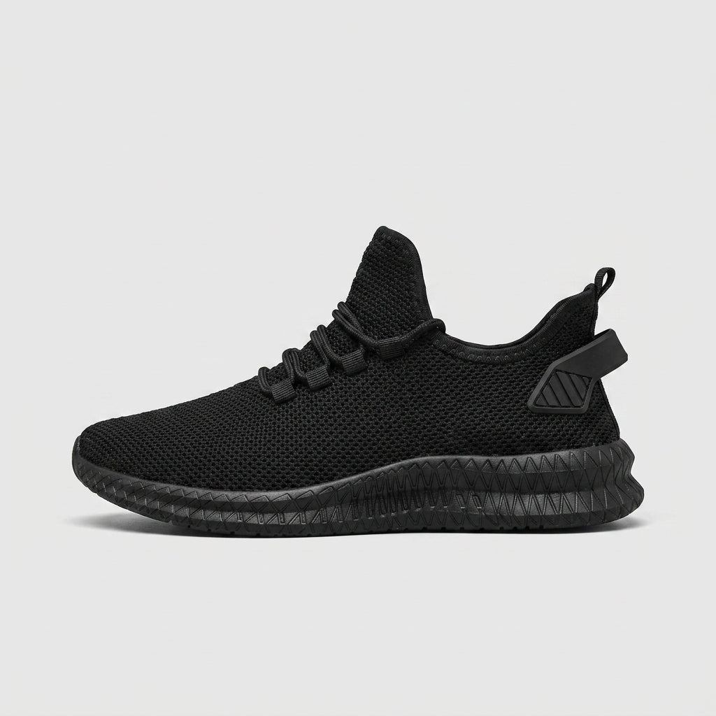 Men's Sneakers Mesh Upper - Textured Rubber Sole - Lace-Up