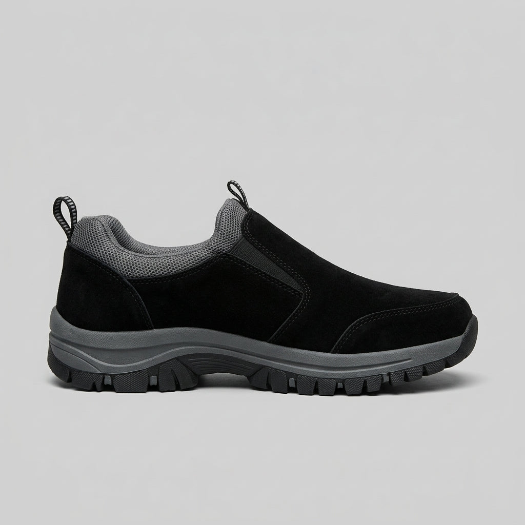 Men's Slip-On Athletic Shoes Rugged Outdoor Tread Pull-Tab