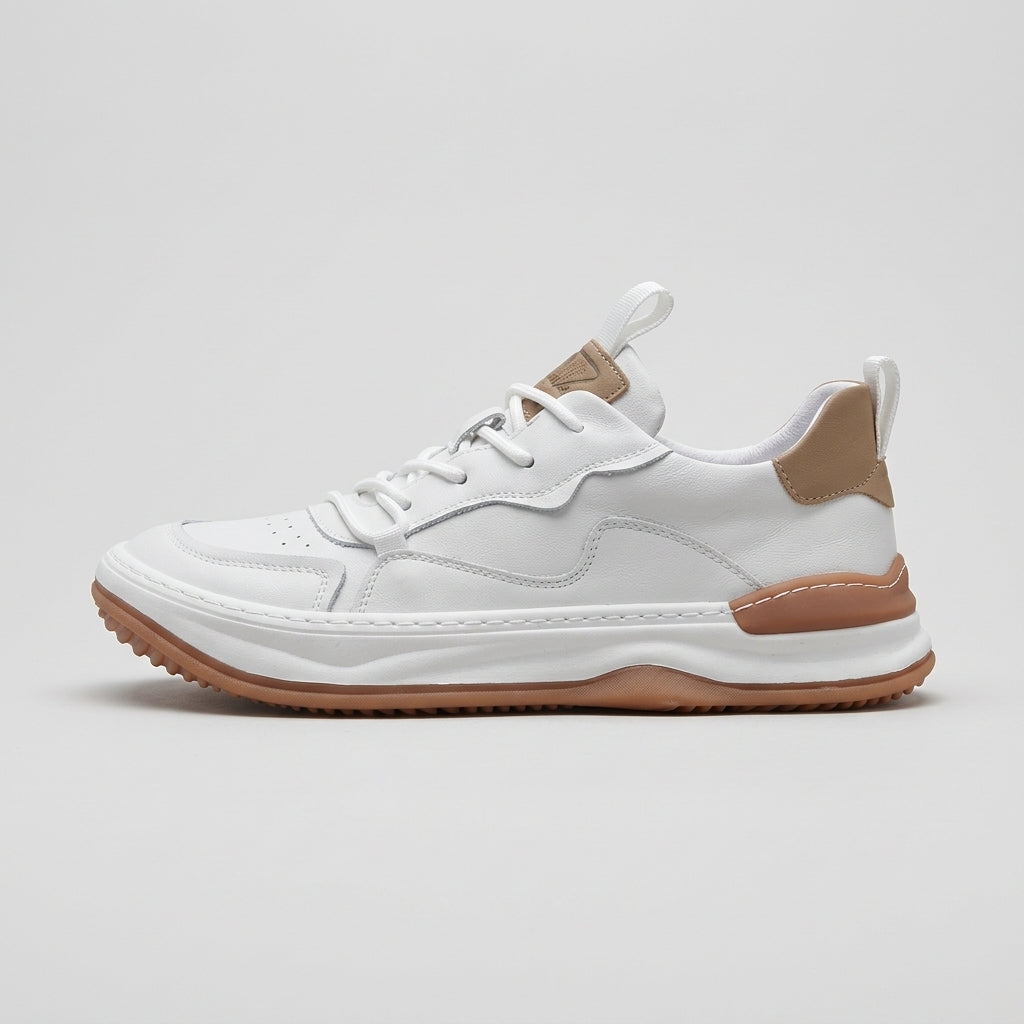 Men’s Casual Lace-Up Sneakers Cushioned Platform Sole